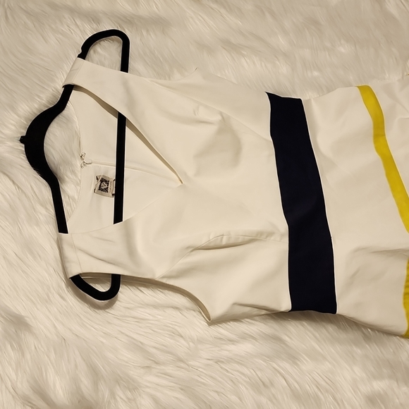 Anne Klein dress 98% cotton Sz 6 - Picture 4 of 15